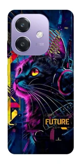 Чехол на Oppo A3X Cyber Cat v2 фото 1 из 1