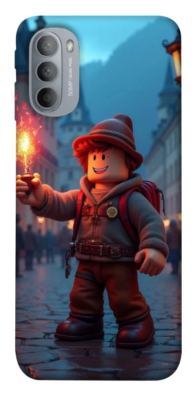 Чохол на Motorola Moto G31 Roblox Fire Logo Blue Flames фото 1 з 1