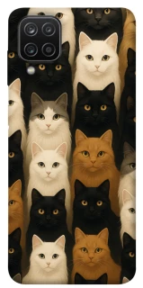 Чохол на Samsung Galaxy A12 Colorful Cat Collage фото 1 Чохол на Samsung Galaxy A12 Colorful Cat Collage фото 1 з 1