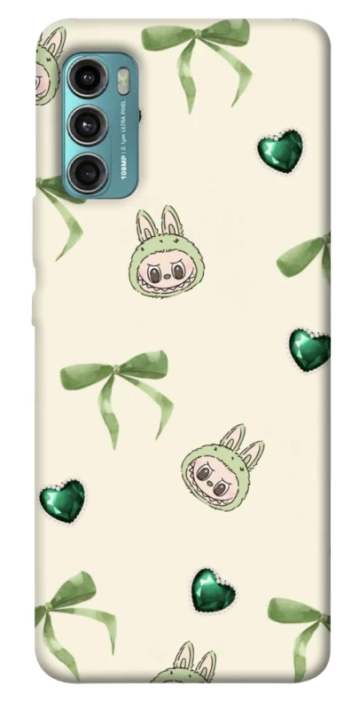 Чохол на Motorola Moto G60 Labubu Green Heart фото 1 з 1