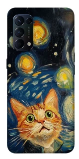 Чохол на Oppo Reno 5 4G paint cat фото 1 з 1