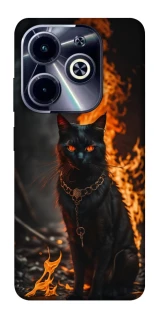 Чехол на Infinix Hot 40i Огненный кот фото 1 из 1