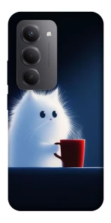 Чехол на Xiaomi Redmi 15 (Global) Чехол кот с кофе фото 1 из 1