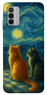 Чехол на Nokia G42 Cats under the stars фото 1 из 1