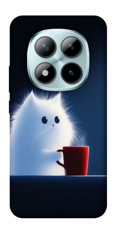 Чохол на Xiaomi Redmi Note 15 Pro+ 5G Чохол кіт з кавою фото 1 з 1