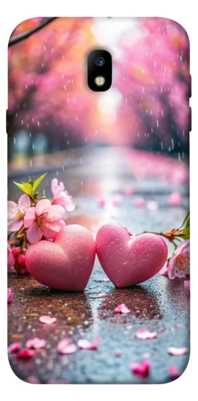 Чохол на Samsung J730 Galaxy J7 (2017) Pink heart фото 1 з 1