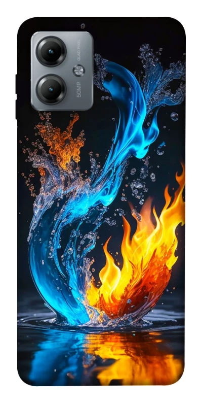 Чехол на Motorola Moto G14 Water And Fire фото 1 из 1