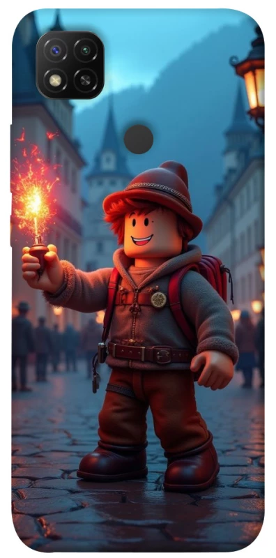 Чохол на Xiaomi Redmi 9C Roblox Fire Logo Blue Flames фото 1 з 1