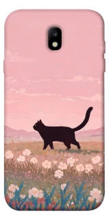 Чохол на Samsung J730 Galaxy J7 (2017) cat on a field фото 1 з 1