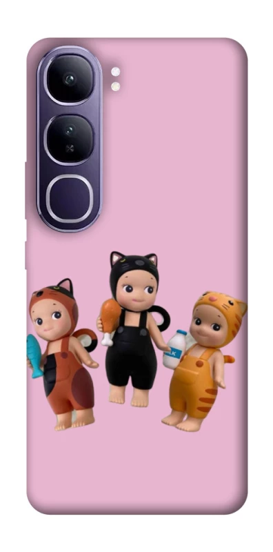 Чохол на Vivo Y300 Cat Cafe Trio фото 1 з 1