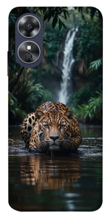 Чехол на Oppo A17 Leopard in water фото 1 из 1