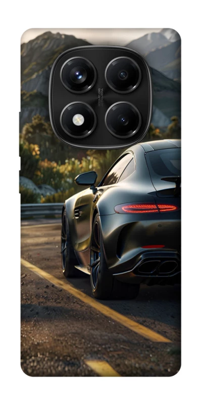 Чехол на Xiaomi Redmi Note 14 Pro 4G Car in the mountains фото 1 из 1