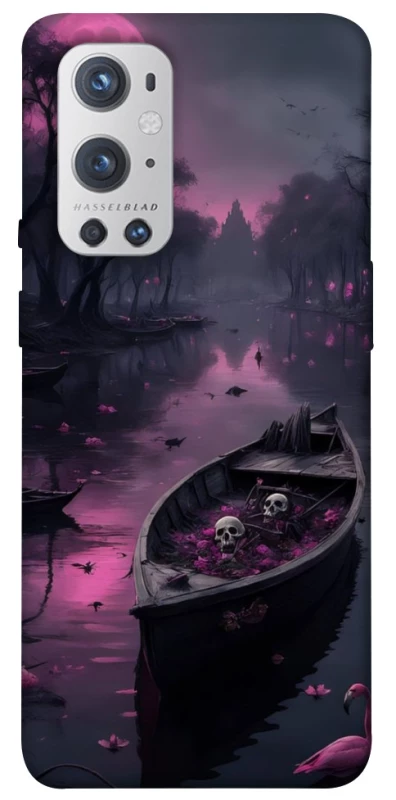 Чехол на OnePlus 9 Pro Boat and flamingo фото 1 из 1