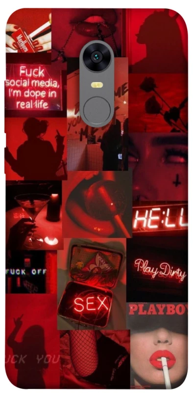 Чехол на Xiaomi Redmi 5 Plus / Redmi Note 5 (Single Camera) Love collage ver.3 фото 1 из 1