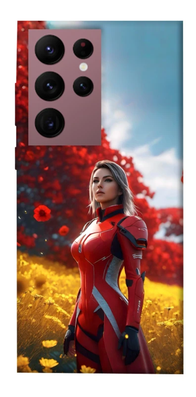 Чохол на Samsung Galaxy S22 Ultra Cyber space girl ver.5 фото 1 з 1