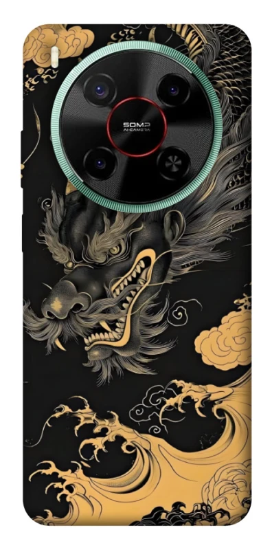 Чохол на ZTE Nubia V70 Max gold dragon фото 1 з 1