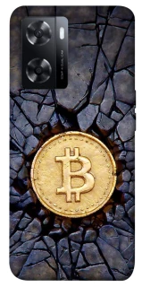 Чохол на Oppo A57s Bitcoin cracks фото 1 з 1