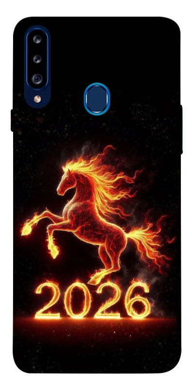 Чехол на Samsung Galaxy A20s Red Fire Horse ver.1 фото 1 из 1