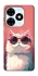 Чохол на TECNO Spark Go 2024 Сat with glasses фото 1 з 1