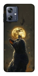 Чохол на Motorola Moto G54 Кіт під місяцем v2 фото 1 Чохол на Motorola Moto G54 Кіт під місяцем v2 фото 1 з 1