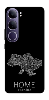 Чехол на Vivo Y300 Ukraine black map фото 1 из 1