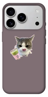 Чехол на Apple iPhone 17 Pro Max (6.9") cat matcha фото 1 из 1