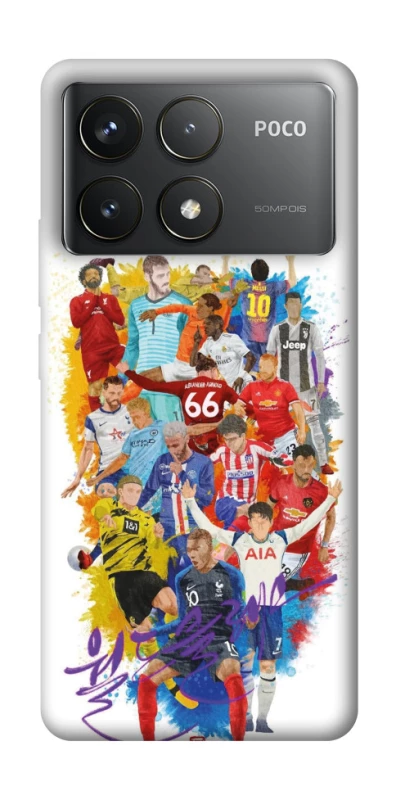 Чохол на Xiaomi Poco F6 Pro Football Abstract v2 фото 1 з 1