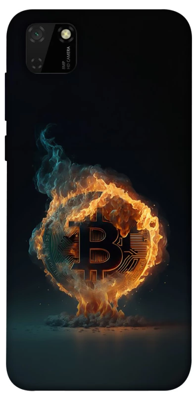 Чехол на Huawei Y5p Fire Bitcoin фото 1 из 1