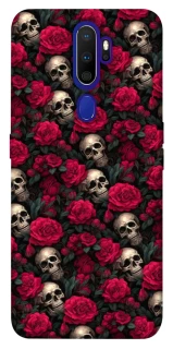 Чехол на Oppo A5 (2020) / Oppo A9 (2020) Черепа и розы фото 1 из 1