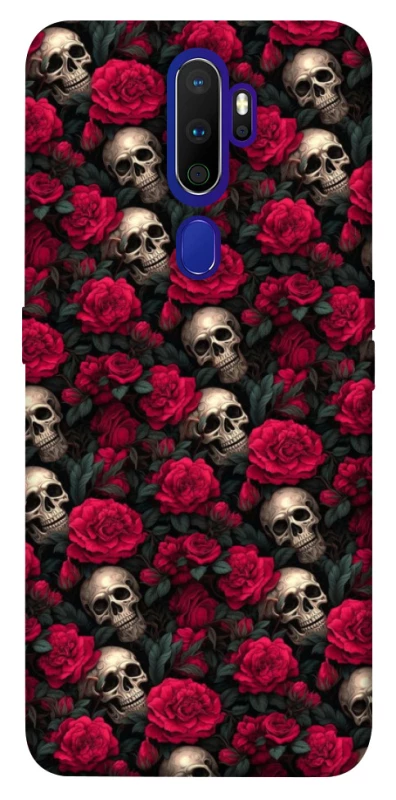 Чохол на Oppo A5 (2020) / Oppo A9 (2020) Черепа та рози фото 1 з 1