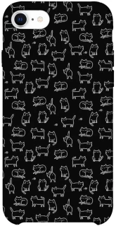 Чохол на Apple iPhone SE (2020) Black Cats фото 1 Чохол на Apple iPhone SE (2020) Black Cats фото 1 з 1