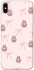 Чехол на Apple iPhone XS Max (6.5") Pink bows and Labubus фото 1 из 1