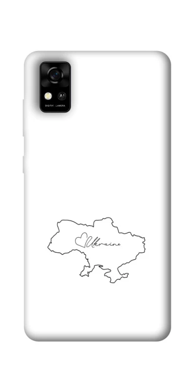 Чохол на ZTE Blade A31 Ukraine map фото 1 з 1