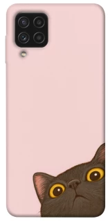 Чохол на Samsung Galaxy A22 4G Peeping cat фото 1 з 1