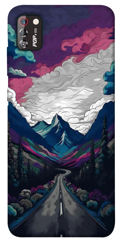 Чохол на TECNO POP 4 Pro Намальовані гори фото 1 з 1