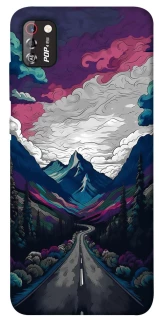 Чехол на TECNO POP 4 Pro Нарисованные горы фото 1 из 1