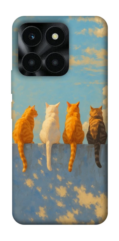 Чехол на Huawei Honor X6a cats on wall фото 1 Чехол на Huawei Honor X6a cats on wall фото 1 из 1