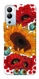 Чохол на Infinix Hot 12i Соняшники та маки фото 1 з 1