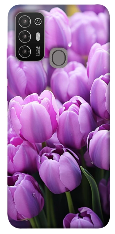 Чохол на ZTE Blade A52 Фіолетові тюльпани фото 1 з 1