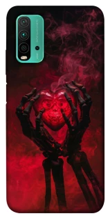 Чехол на Xiaomi Redmi Note 9 4G / Redmi 9 Power Heart in the hands of a skeleton фото 1 из 1