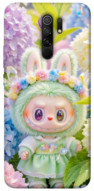 Чехол на Xiaomi Redmi 9 Labubu & Flowers ver.2 фото 1 из 1