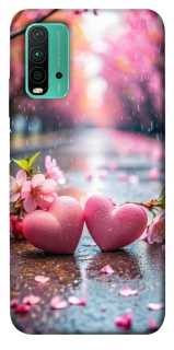 Чехол на Xiaomi Redmi Note 9 4G / Redmi 9 Power Pink heart фото 1 из 1