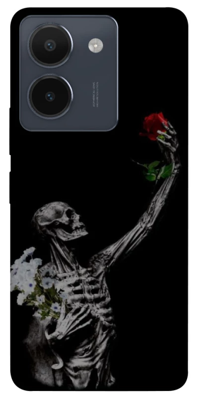 Чехол на Vivo Y36 Skeleton vs Rose фото 1 из 1