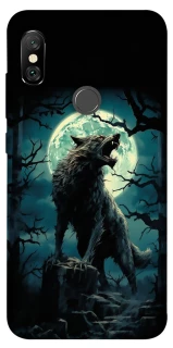 Чохол на Xiaomi Redmi Note 6 Pro Вовк під місяцем фото 1 з 1
