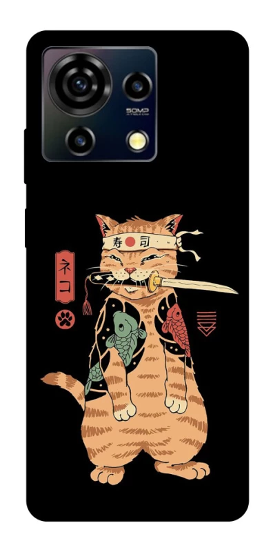 Чохол на ZTE Blade V50 Vita Кіт-самурай фото 1 з 1