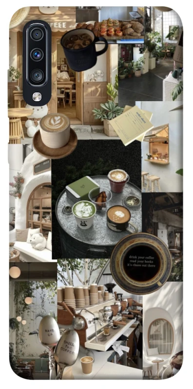 Чохол на Samsung Galaxy A70 (A705F) Coffee collage ver.4 фото 1 з 1