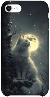 Чохол на Apple iPhone SE (2020) Кіт під місяцем фото 1 з 1