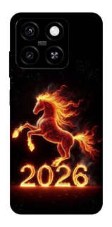 Чехол на ZTE Blade A55 4G Red Fire Horse ver.1 фото 1 из 1