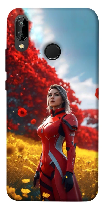 Чохол на Huawei P20 Lite Cyber space girl ver.5 фото 1 з 1