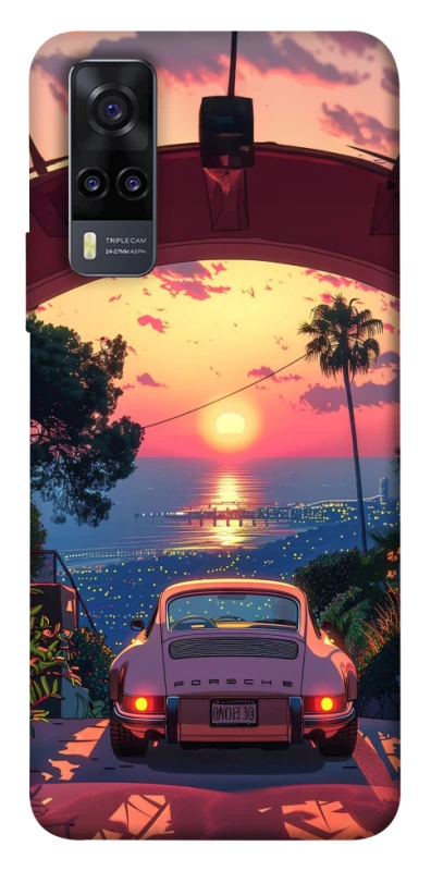 Чехол на Vivo Y31 Porsche at sunset фото 1 из 1